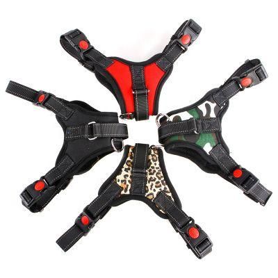 Luxury Anti Pull Front Clothes Reversible Pet Harness, Easy Walk Printing No Pull Reflective Dog Harness