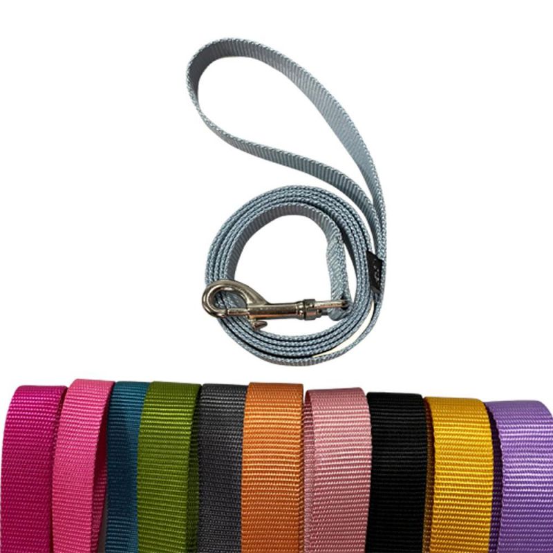 Manufacturer Custom Logo Pet Dog Leashes Custom Nylon Dog Leash