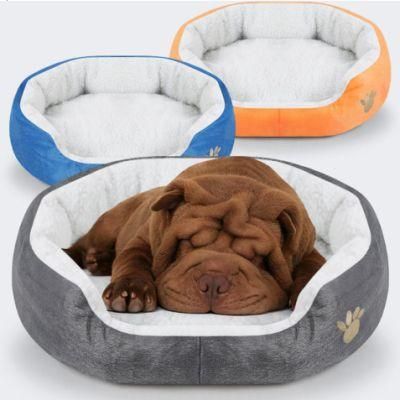Paw Pet Sofa Dog Beds Soft Material Nest Dog Baskets 6 Colors Soft Fleece Warm Cat Bed Fall and Winter Warm Kennel for Cat Puppy