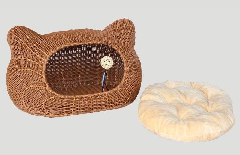 Rattan Woven Natural Cat Nest Pet Products