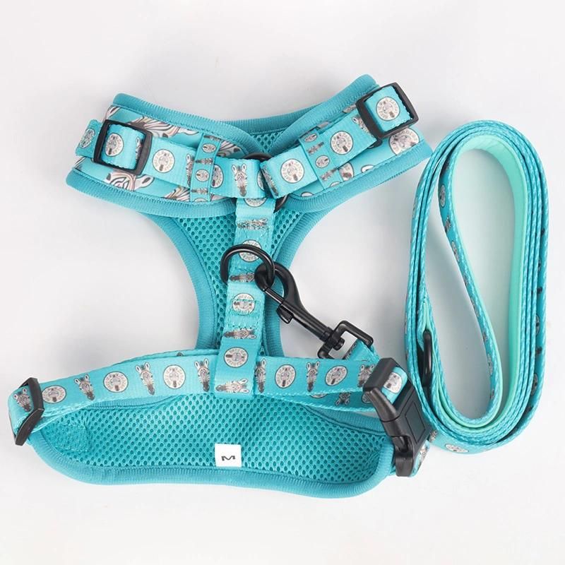 New Hot Style Dog Harness Reflective Dog Leash and Harness Set