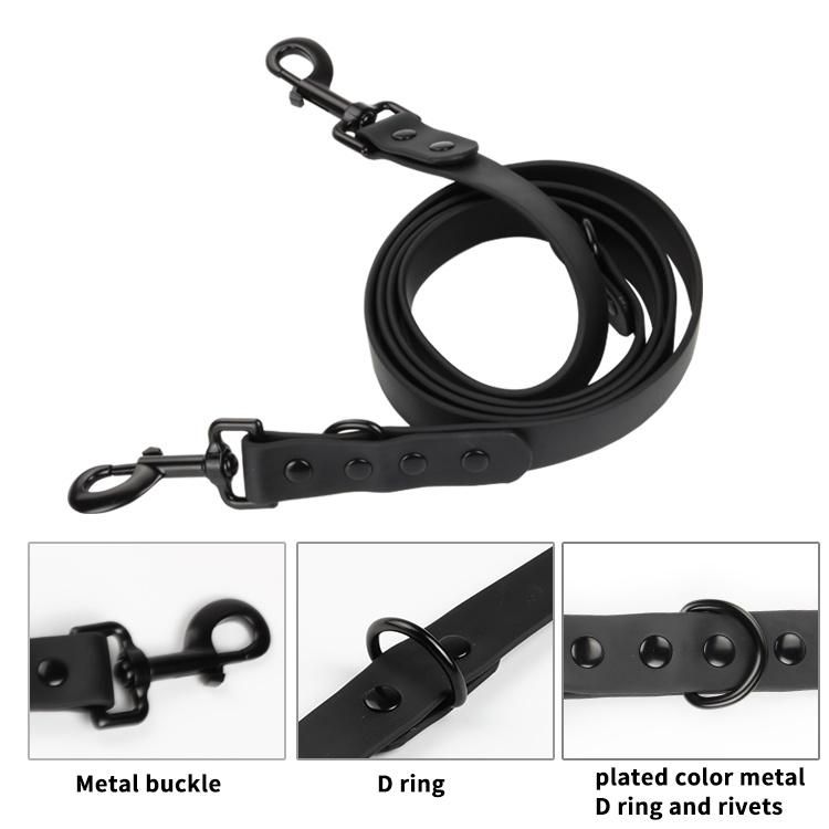 Durable Heavy Duty Waterproof Custom PVC Nylon Coated Webbing Dog Collar Leash