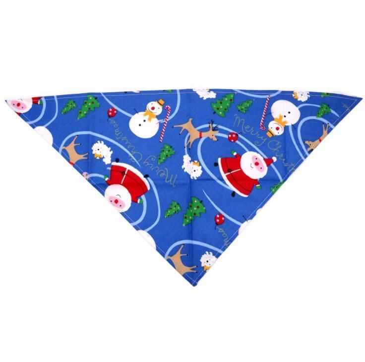 Christmas Dog Scarf Bandanas Classic Pet Accessories Decoration Neckerchief