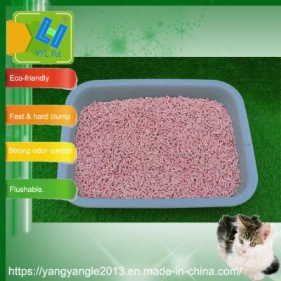 2018 Hot Sell Nature Peach Scent Tofu Cat Litter