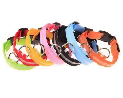 Adjustable LED Flash Pet Dog Training Collar, Dogs Luminous Fluorescent Collars Pet Supplies