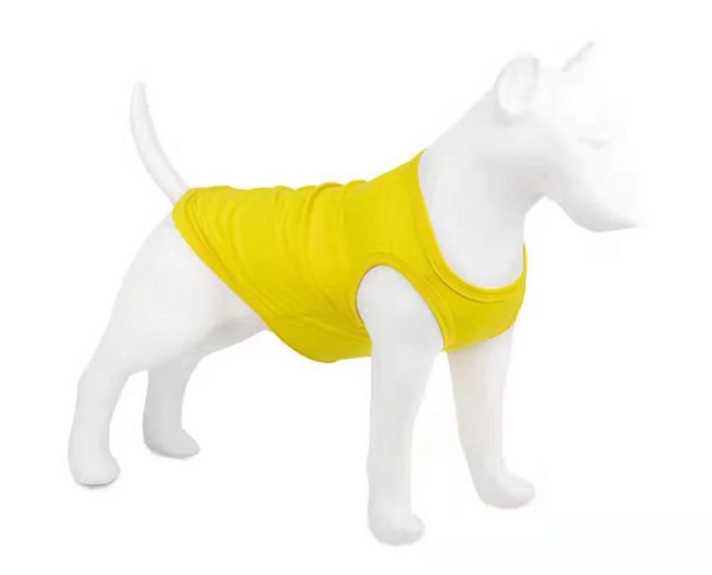 Summer Pet T Shirt Pure Color Dog Shirt Cool Breathable Dog T Shirt