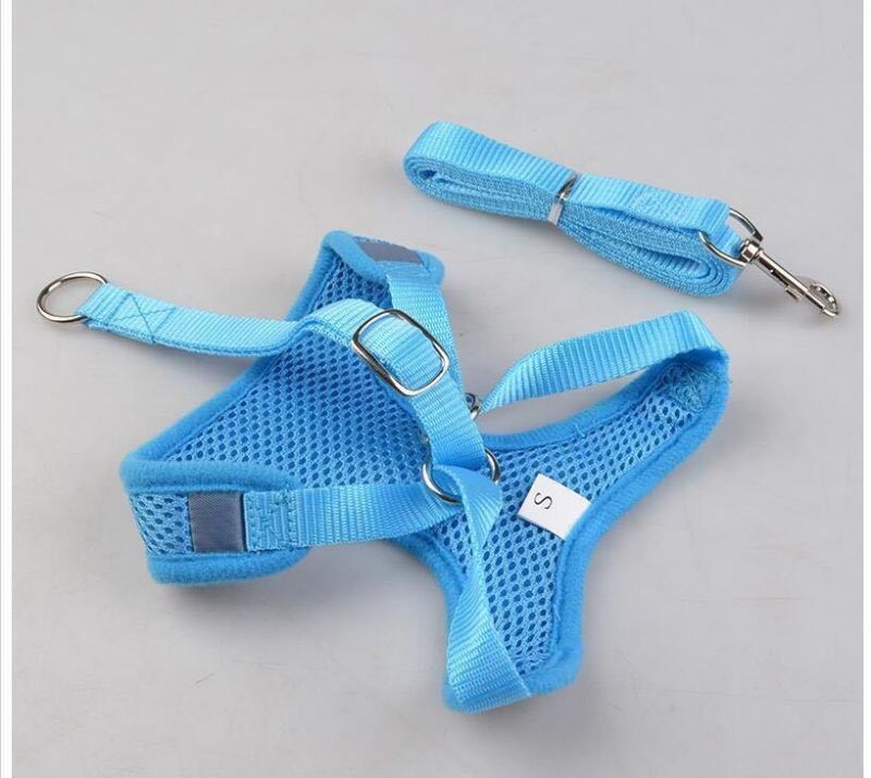 Mesh Small Dog Harness and Leash Set Puppy Cat Vest Harness