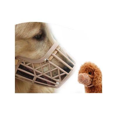 Customized Logo Plastic Anti-Bite Anti-Bark Soft Basket Breathable Indestructible Portable Werewolf Dog Safe Muzzle for Pitbull