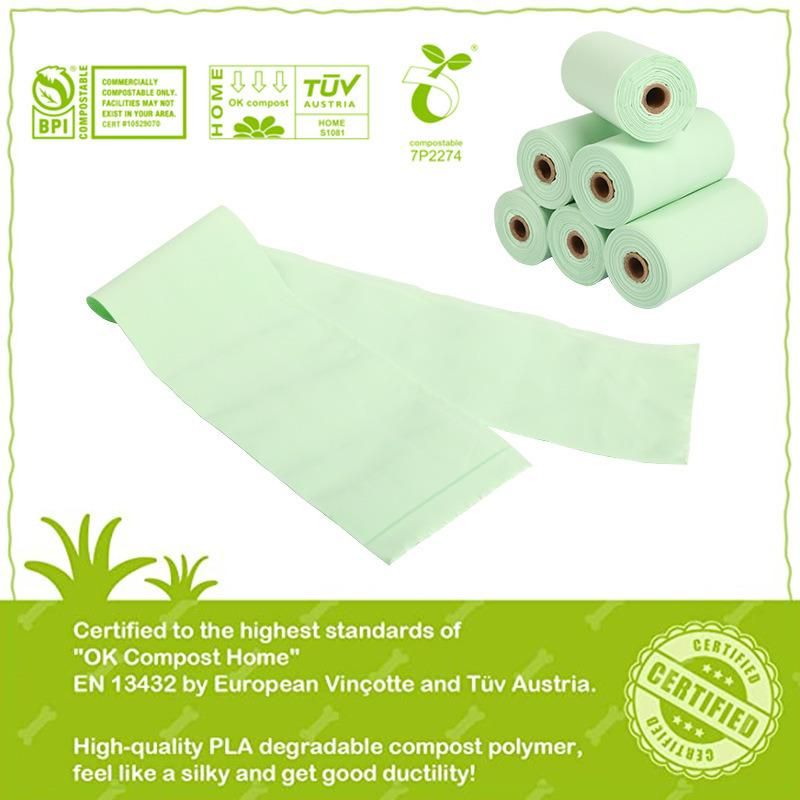 100% Biodegradable Corn Starch Garbage Bag Pet Dog Poop Bag