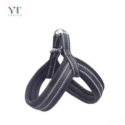 Wholesale Custom Black Luxury Designers Adjustable Reflective Air Mesh Dog Harness