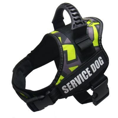 Custom Outdoor Walking Dog Reflective Breathable Adjustable Personalized Small Large Dog Harness