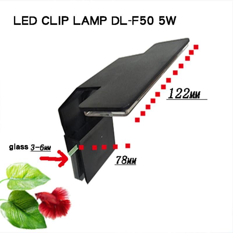 Clamp Light for Saltwater Freshwater Planted Tank Coral Reef 5W