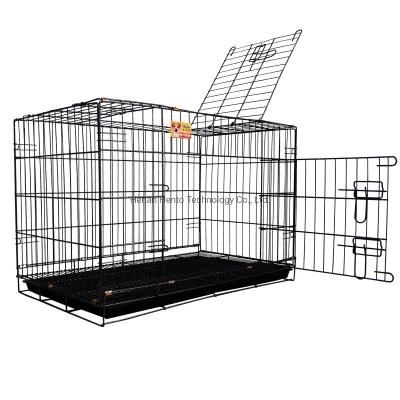 Hot Sale in European Double-Door Heavy Duty Metal Foldable Large Pet Crate Dog Cage Big Animal Living House