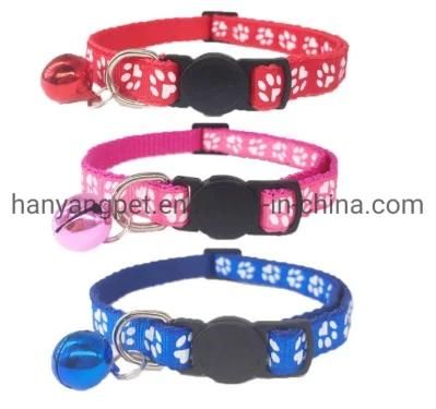 Wholesale Custom Sublimation Polyester Christmas Dog Cat Collar with Bell