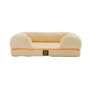 Popular Logo Dog Bed Luxury Pet Bed for Dog Pet Cat Deep Sleep Plush Round Kennel Outdoor Waterproof Dog Bed Memory Foam Mat