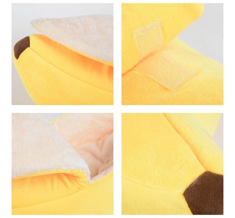 Colorful Banana Sofa Bed Cat Pet House Beds
