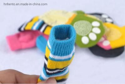 Cute Cartoon Anti Slip Warm Puppy Pet Shoes Custom Dog Socks Wholesale for Small Dogs
