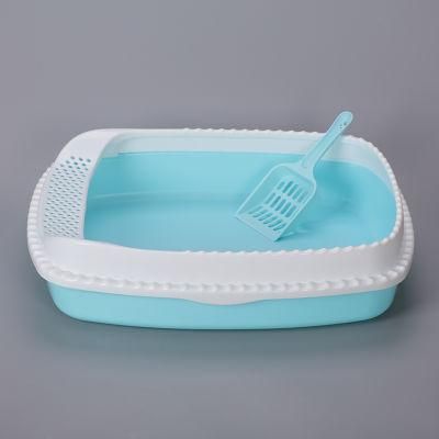 Cat Litter Accessories Clean up Products Plastic Large Space Cat Toilet Plastic Cat Litter Box