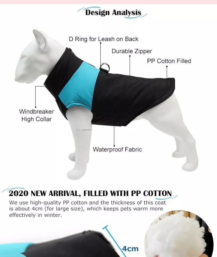 Warm Dog Large Jackets Luxury Water Proof Clothes Winter Use Pet Apparel