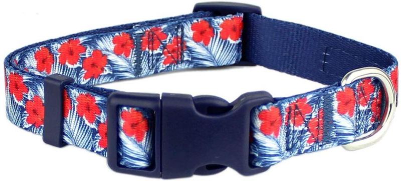 Beautiful Spring and Plaid Designs Pet Adjustable Nylon Dog Collar