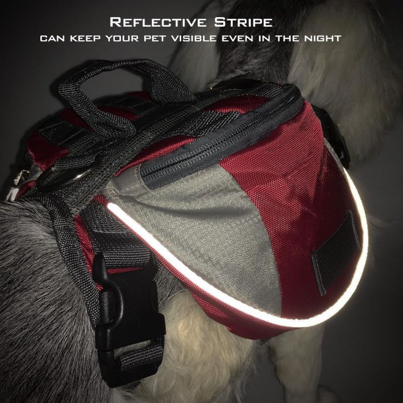 Outdoor Reflective Breathable Hiking Camping Training Dog Carrier Pet Accessories