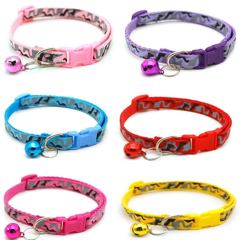 Wholesale Adjustable Colorful Reflective Cat Collar
