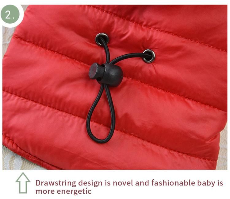 New Product Designer Dog Clothes Winter Pet Cotton Down Coat Dog Hoodie Outfit Clothing Sweater