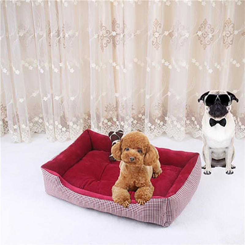 Fashion Cat Dog Bed Mat Warm Soft Plush Pet Bed