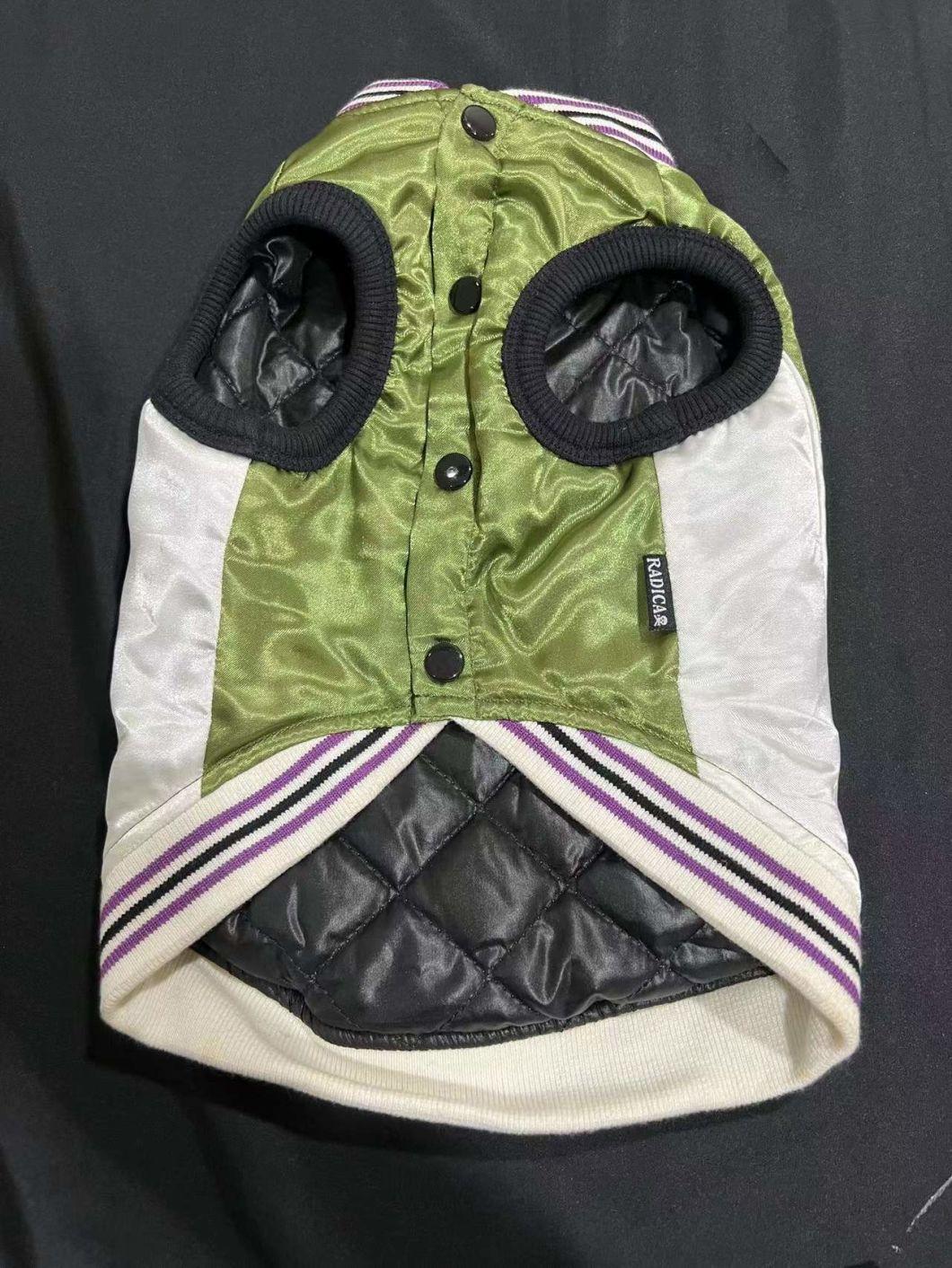 Worm Coat for Pets Dog Worm Coat Jacket Dog Clothing with Heavy Embroider