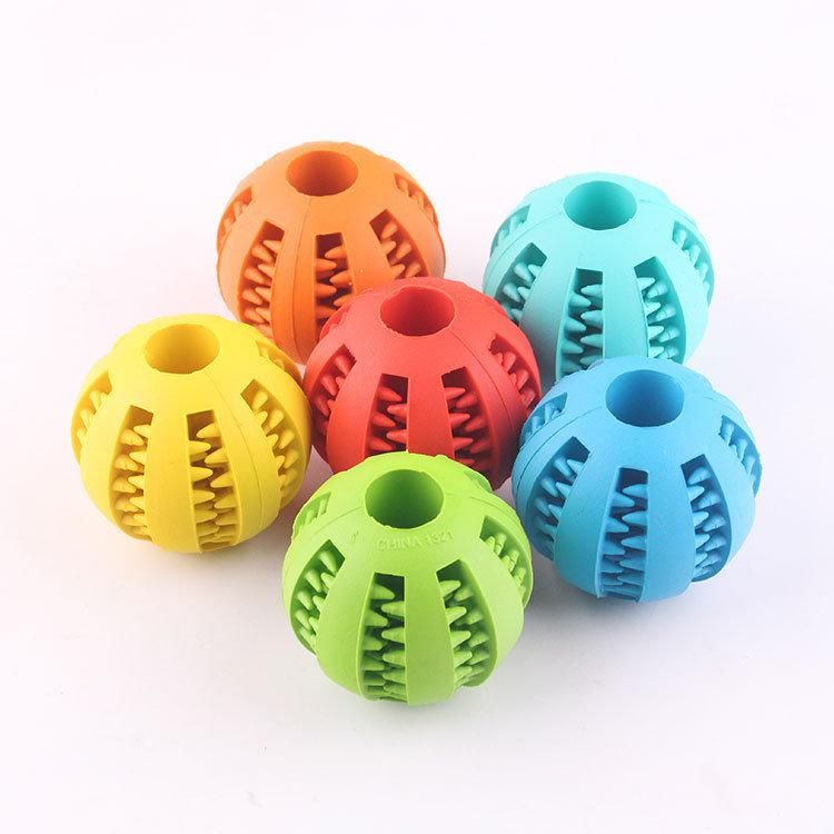 Dog Toy Interactive Silicone Chew Tooth Cleaning Ball
