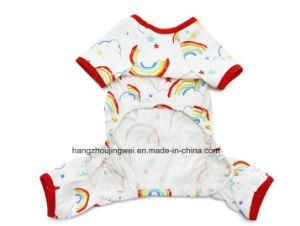 Rainbow Pet Pajamas 100% Cotton Pajamas Small Dog Shirt Soft Costumes Pet Coat Apparel Cat Pajamas