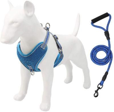 Air Mesh Dog Harness and Leash Set for Large Dogs