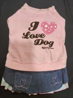&quot;I Love Dog&quot; Dog Suit Dog Pants Pet Clothes Dog Clothes Wholesale Dog Clothes