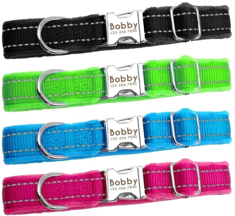 Super Easy to Put It on Soft Flannel Dog Collar