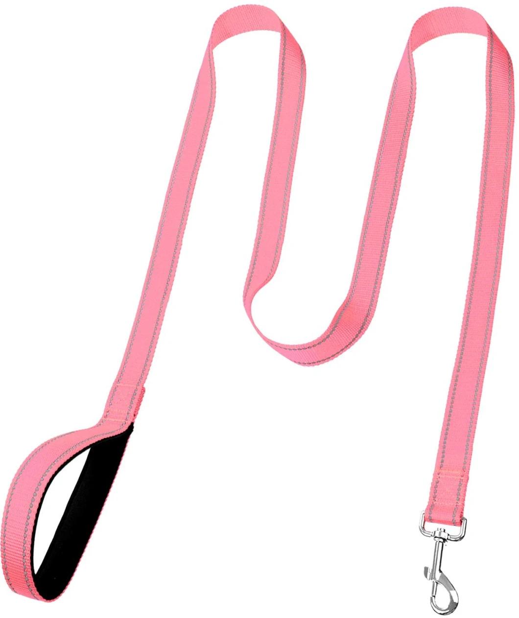 6FT /4FT Reflective Nylon Dog Leash with Soft Padded Handle