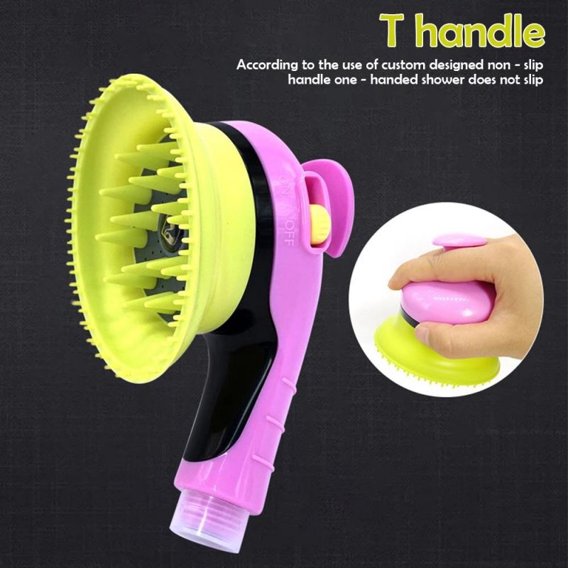 Pet Dog Bath Comb Sprayer Comfortable Pet Grooming Brush Cleaner