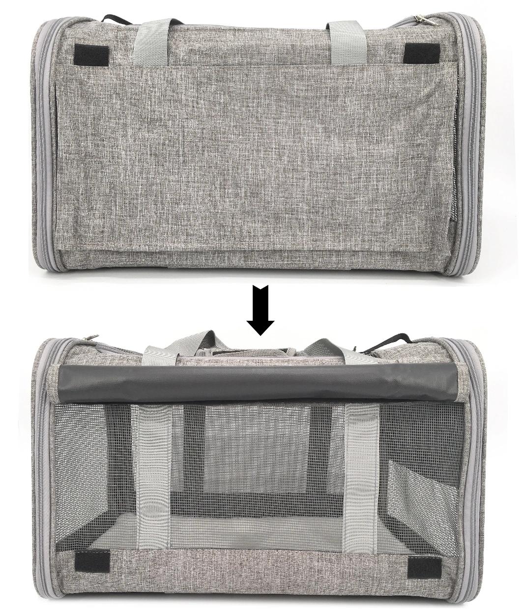 Adjustable Shoulder Belt Foldable Breathable Pet Travel Bag Outdoor Dog Car Carrier