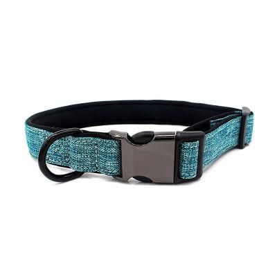 Canvas Dog Collar Cuban Link Adjustable Dog Leads and Collars Custom Logo Sublimation Dog Collar