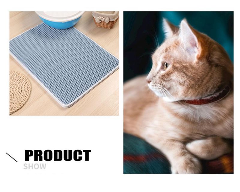 Non-Slip EVA Double Layer Pet Cat Litter Trapper Mats