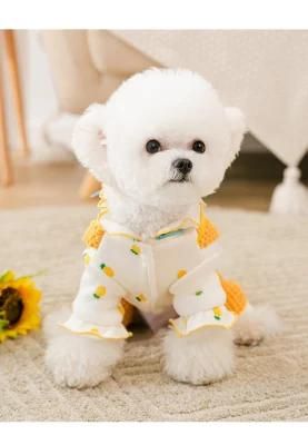 New Hit Color Fruit Print Sweater Small and Medium-Sized Dog Two-Legged Pet Clothes Wholesale