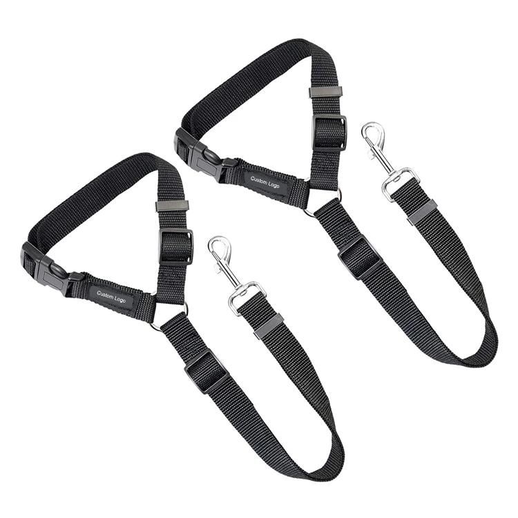 Adjustable Nylon Dog Cat Safety Seat Belt and Dog Leash