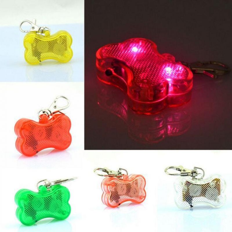 LED Light up Pet Pendant Pendant Small Bone Luminous Pendant
