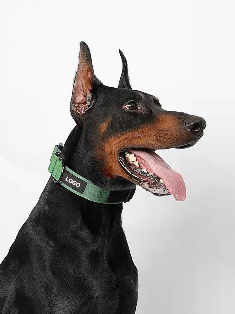 2022 New Heavy-Duty Tactical Nylon Dog Collar, Custom Logo Martingale Dog Collar Suitable for Large Dogs