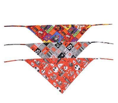 Halloween Festival Elements Fashion Design Pet Dog Scarf Bandana Wholesale Manufacturer for Dog Accessories