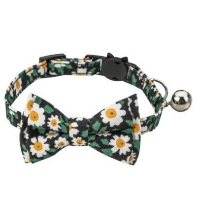 Wholesale Multi-Colors Design Adjustable Bell Bow Dog Cat Collar