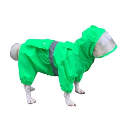 Wholesale Pet Supply Reflective Waterproof Pet Dog Rain Coat