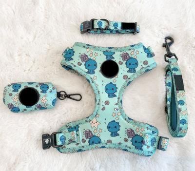 2022 OEM Factory Wholesale Dog Harness Vest Neoprene Custom Design Neck Adjustable Harness Dog Harness