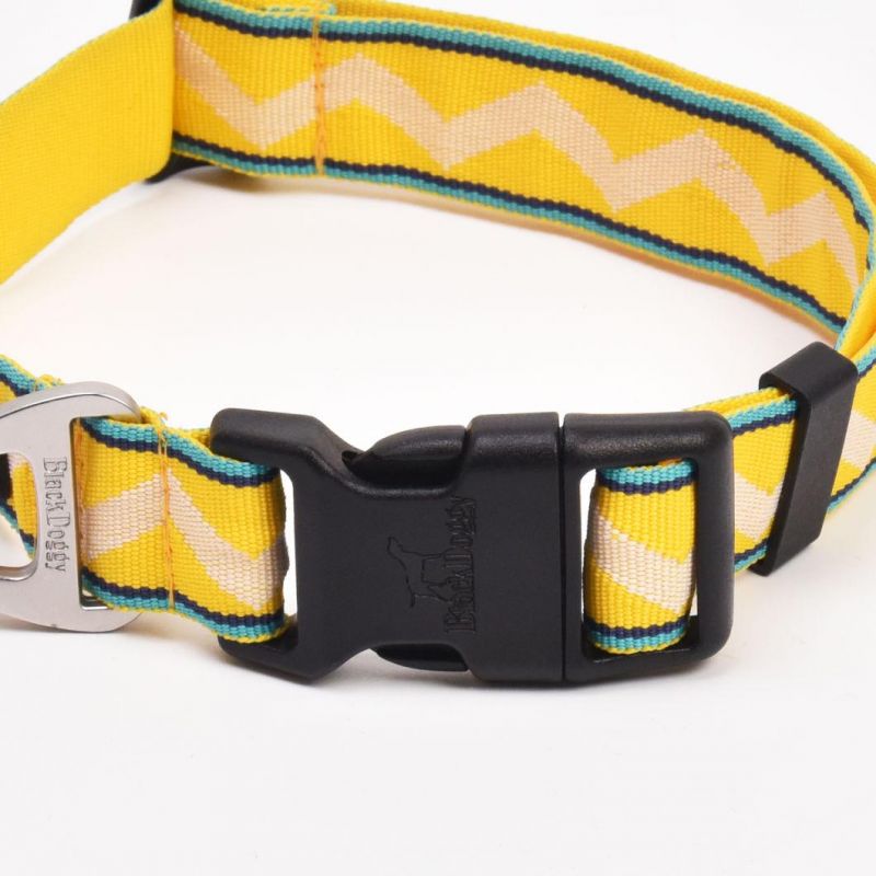 New Arrival Colorful Pet Accessories Jacquard Weave Dog Collar for Greyhound Mokofuwa in Anhui