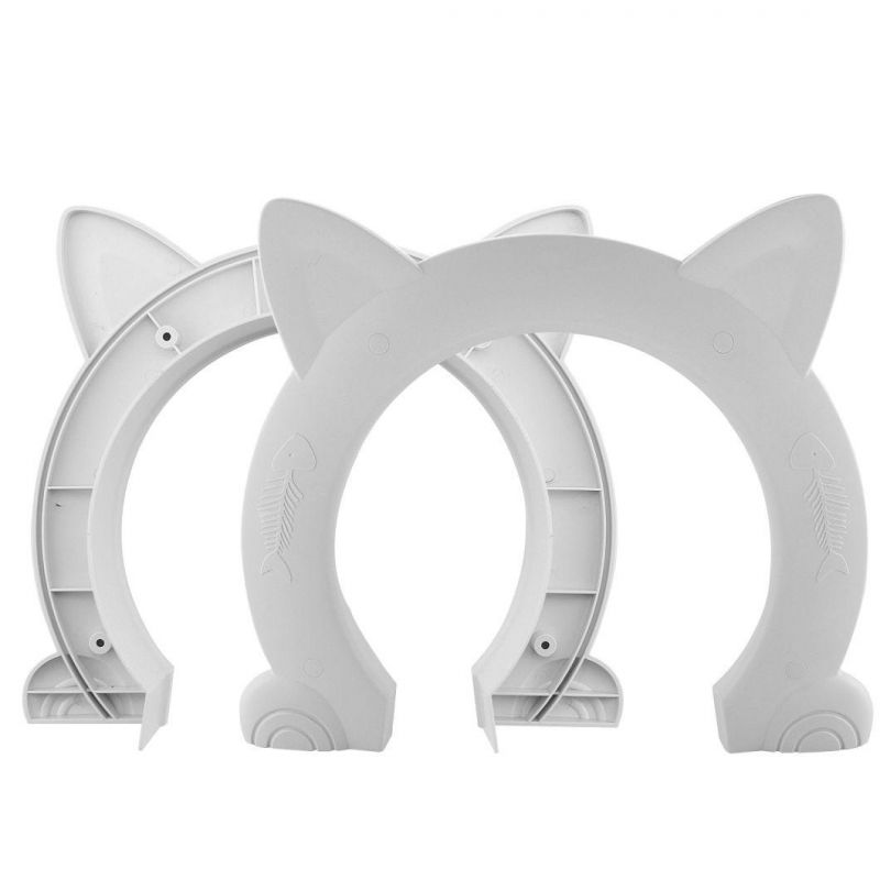 in Stock OEM ODM Large Cat Door Kitty Shaped Hole Interior Cat Door with Screws Interior