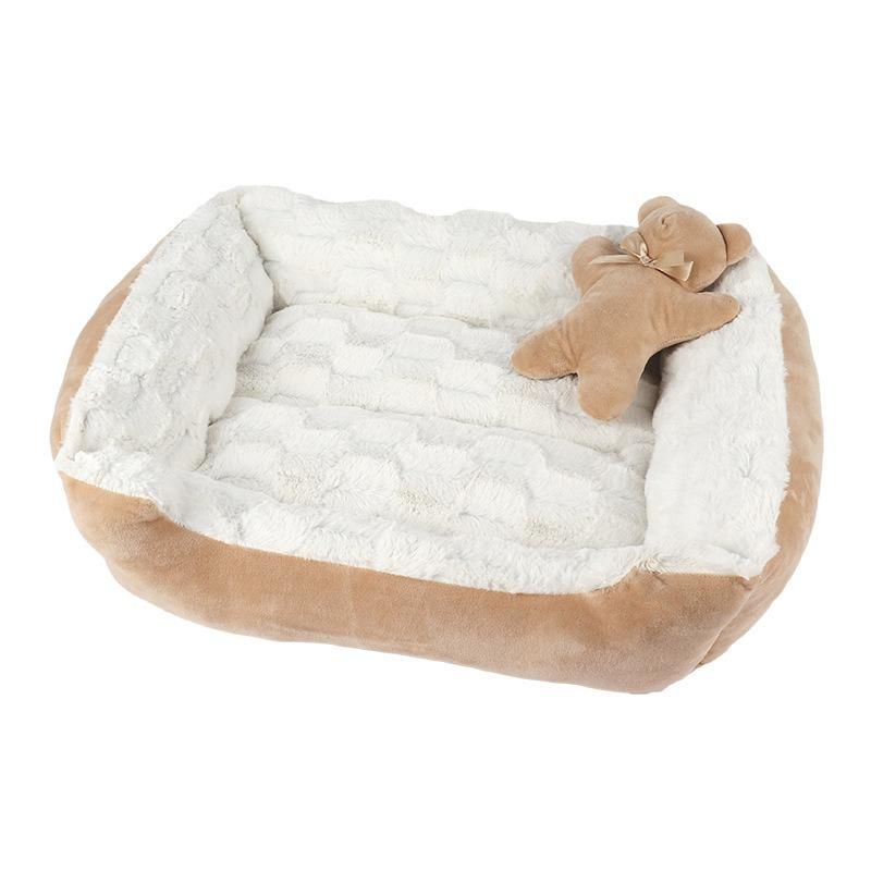 Comfortable Rectangle Anti-Slip Soft Cushion Cat Dog Accessories Pet Bed